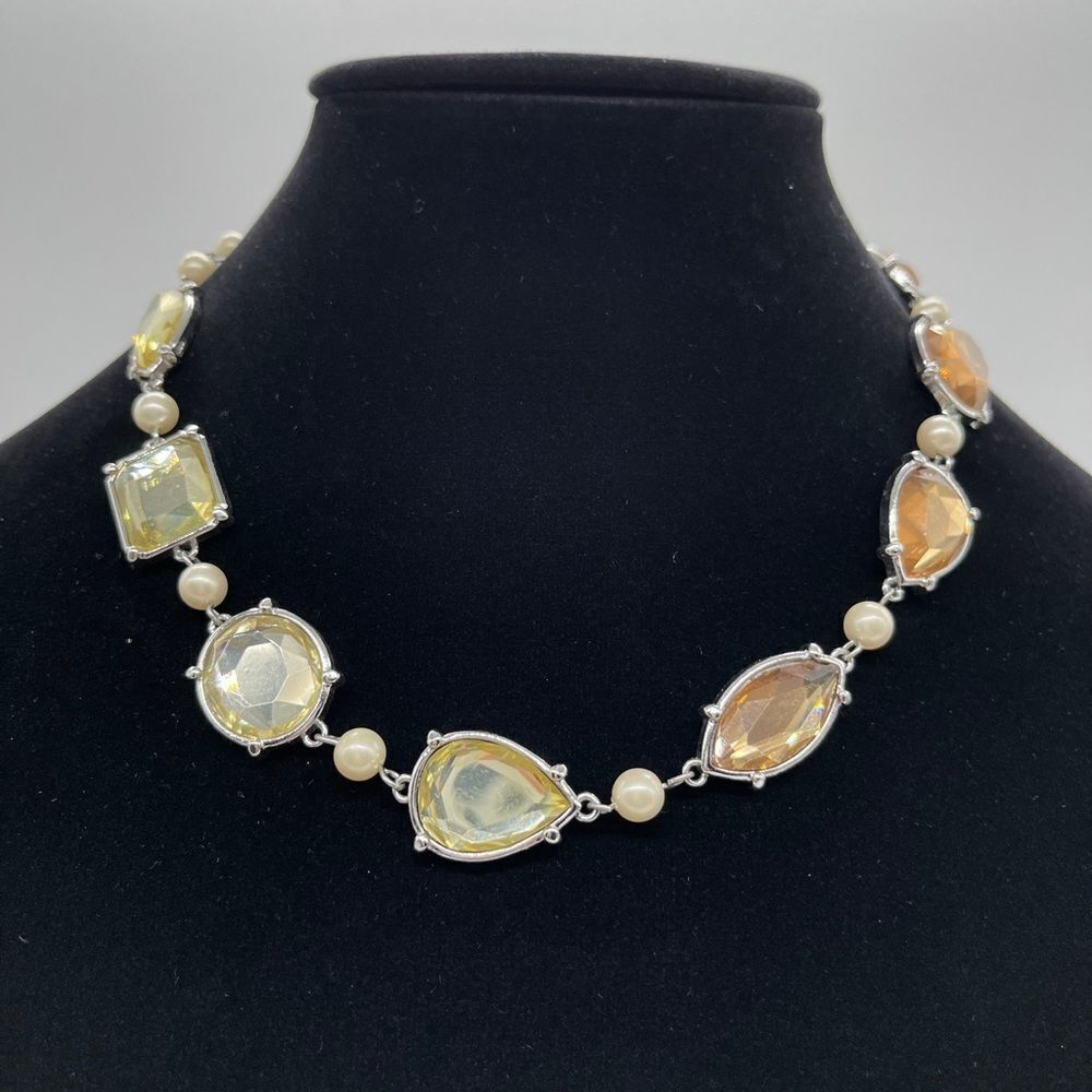 Lia Sophia Multicolor Crystals Choker Necklace